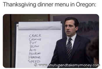 Thanksgiving Dinner Menu In Oregon – Meme