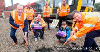 Schoolchildren bury time capsule for Metro's 40th birthday celebrations