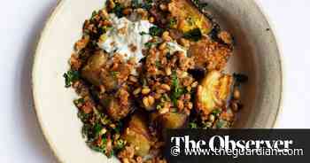 Nigel Slater’s recipe for aubergine with pine nuts and parsley