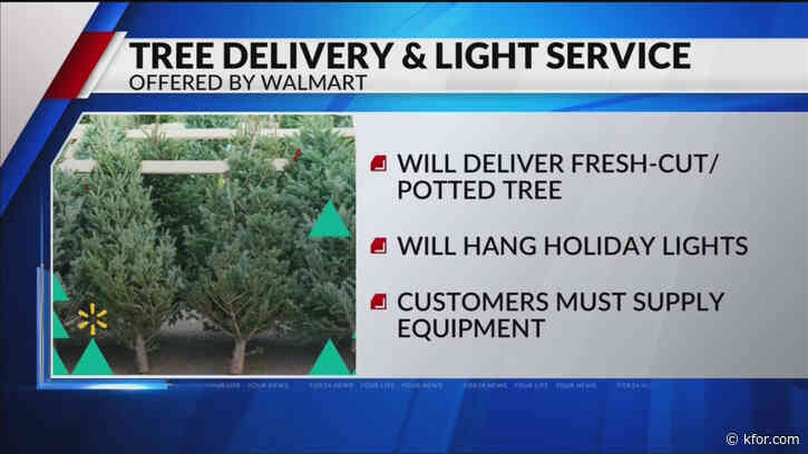 Walmart will be offering Christmas tree & light services