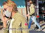 Brad Pitt steps out looking sharp in edgy jacket and jeans