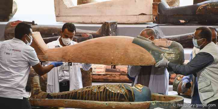Archaeologists unearthed 160 sarcophagi in an Egyptian city of the dead. They opened one that was sealed for more than 2,500 years.