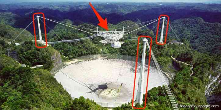The iconic Arecibo telescope faces an imminent, catastrophic collapse. Engineers are now racing to deconstruct it.