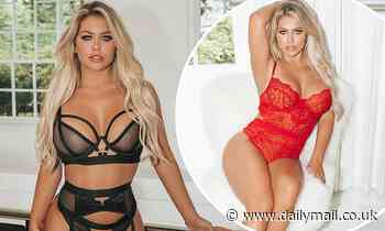Bianca Gascoigne poses in lingerie for last EVER shoot before breast reduction surgery
