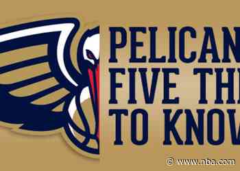 Five things to know about the Pelicans on Nov. 20, 2020