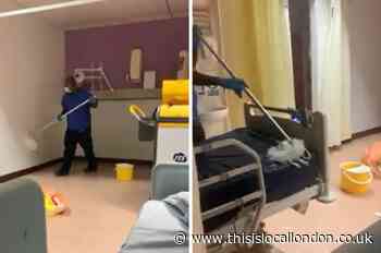 Video of Lewisham hospital cleaner prompts apology