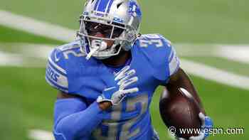Lions rule out RB Swift (concussion) vs. Panthers