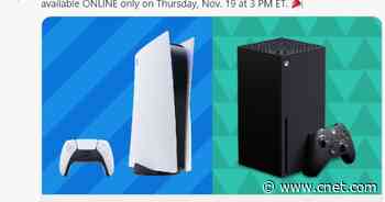 PS5 and Xbox Series X/S restock will hit Walmart at 9 p.m. ET on Nov. 25     - CNET