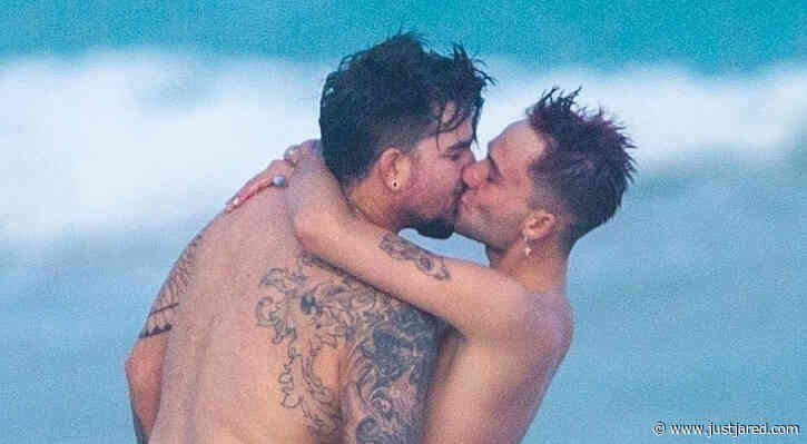 Adam Lambert Packs On PDA with New Boyfriend Oliver Gliese in Tulum