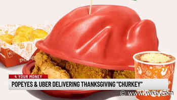 Popeyes partnering with Uber to deliver Thanksgiving 'churkey'