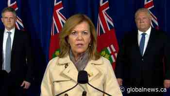 Coronavirus: Ontario health officials outline lockdown measures for Toronto, Peel Region | Watch News Videos Online - Globalnews.ca