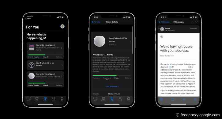 PSA: Apple Store app may be confusing for order tracking, Apple sending address confirmation emails