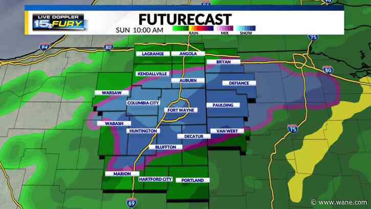 Wintry mess of rain and snow for second half of the weekend