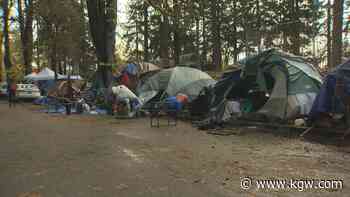 'Nobody is feeling safe': City begins clearing homeless camp outside Laurelhurst Park - KGW.com