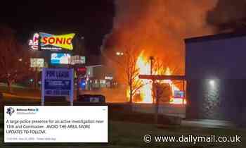 SWAT teams descend on Sonic restaurant in Nebraska after a vehicle burst into flames outside  