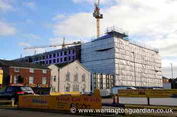 Mammoth 8-storey apartment block taking shape in Warrington town centre