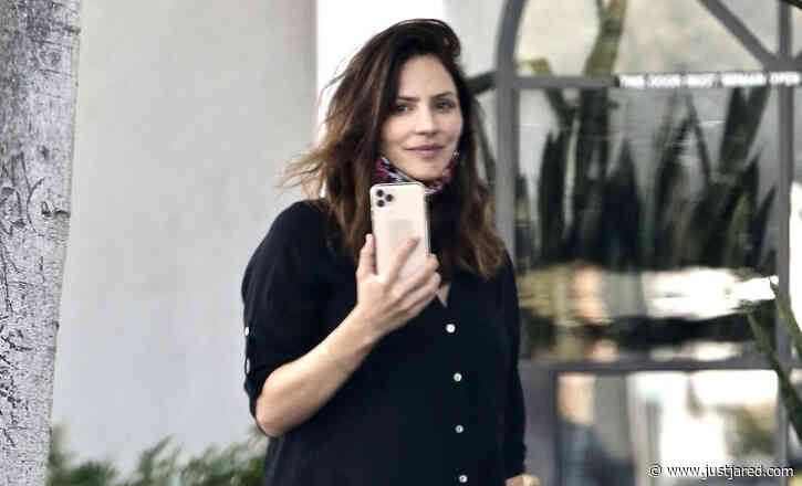 Pregnant Katharine McPhee Spends Saturday at the Salon