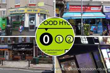 Greenwich & Bexley restaurants with worst hygiene standard