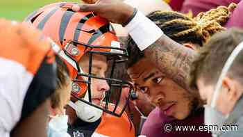 'Prayers up' for 'Joey B': NFL world reacts to injury to Bengals' Joe Burrow