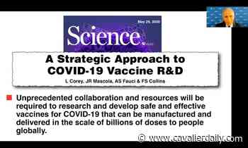 Dr. Anthony Fauci addresses latest COVID-19 developments at U.Va. Medical Center Hour - University of Virginia The Cavalier Daily