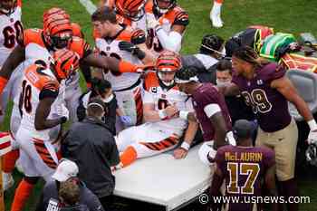Top Pick Burrow Injures Left Knee, Washington Beats Bengals
