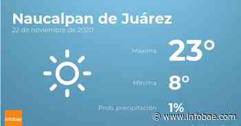 Previsión meteorológica: El tiempo hoy en Naucalpan de Juárez, 22 de noviembre - infobae