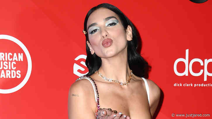 Dua Lipa Blows a Kiss on American Music Awards 2020 Red Carpet