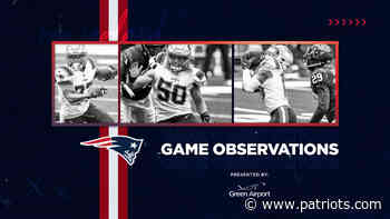 Game Observations: Pats fall short in Houston - Patriots.com