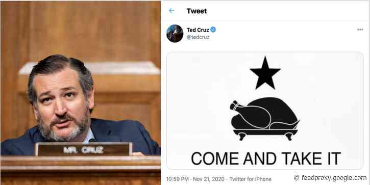 Ted Cruz suggests he won't give up Thanksgiving plans as his home state of Texas sends in the National Guard to process dead bodies