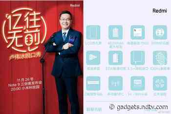 Redmi Note 9 Pro Key Specifications Leaked Ahead of Launch, Lu Weibing Hints at Snapdragon 750G SoC On-board