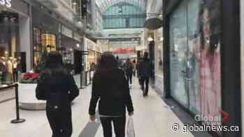 Coronavirus: Shoppers flock to malls in Toronto, Peel Region ahead of lockdown | Watch News Videos Online - Globalnews.ca