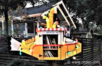 A purple robot and yellow submarine: Little Free Libraries in Houston flourish amid the pandemic