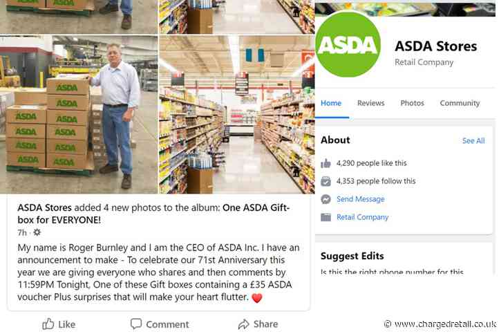 Asda CEO Roger Burnley impersonated by hackers in Facebook scam