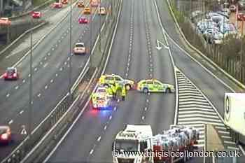 Man in critical condition in hospital after M1 incident in London