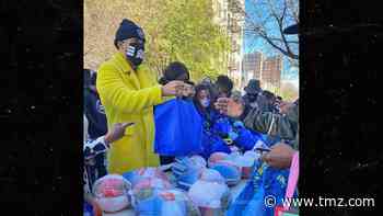 French Montana Helps Hand Out 500 Thanksgiving Turkeys in the Bronx