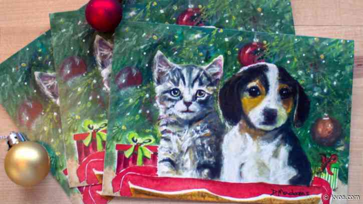Local artist creates holiday collection to help animal shelter