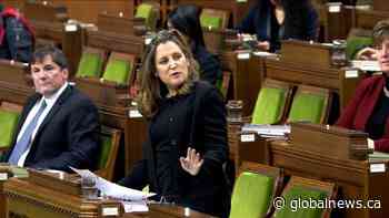 Coronavirus: Freeland outlines Canada's vaccine procurements for the House | Watch News Videos Online - Globalnews.ca