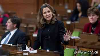 Federal government to deliver economic, fiscal update on Nov. 30, says Freeland