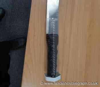 Men arrested in Blackburn after machete found in car