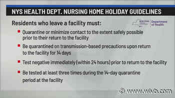 State health department releases new rules for nursing homes during the holidays