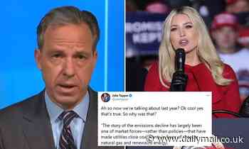 Ivanka schools Jake Tapper over climate change as she reveals CO2 emissions have declined since 2019