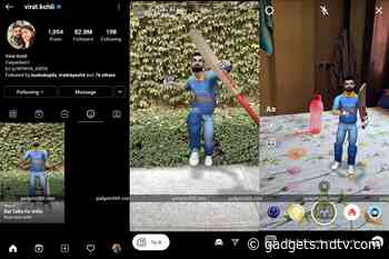 Virat Kohli AR Filter Released on Instagram, Facebook Ahead of Australia Series