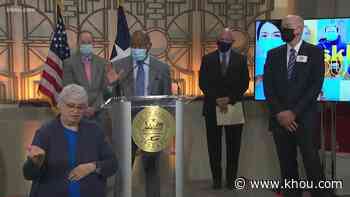 Mayor Turner, other city leaders release new COVID-19 positivity rate - KHOU.com