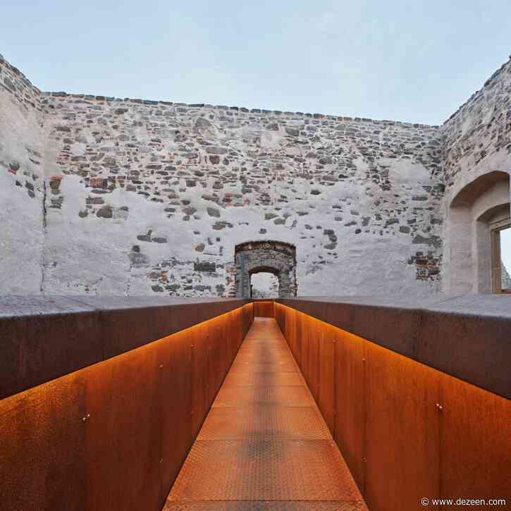 Atelier-r  creates Corten tourist route around ruins of Czech Republic castle