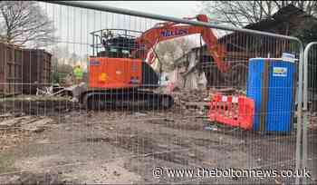 Demolition work begins at Kearsley Social Club for flats