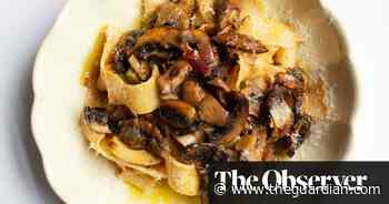 Nigel Slater’s recipe for pappardelle, mushrooms and harissa