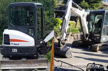 Excavator stolen from property in Nanaimo’s Extension area