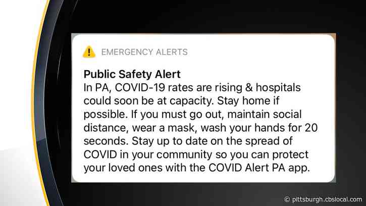COVID-19 In Pennsylvania: Wolf Administration Using National Alert System To Send Coronavirus Notifications To Phones