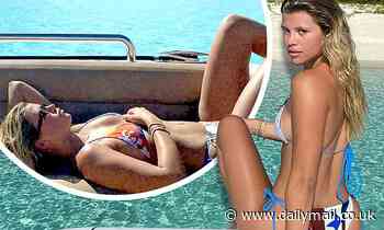 Sofia Richie tops up her golden tan wearing a cheeky bikini in snaps shared from Bahamas holiday