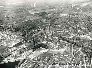 Aerial photo from 1957 reveals a very different Accrington